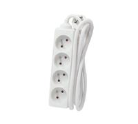 Chacon Bloc multiprise 4 prises 16 A Blanc 3 m
