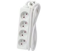 Chacon Bloc multiprise 4 prises 16 A Blanc 3 m
