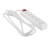 Chacon Bloc 5 x 16 A avec cordon 3m et interrupteur - blanc -FR)