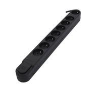 Chacon - Bloc multiprise Design 8x16A - 1,5 m - Noir