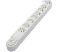 CHACON Bloc multiprise 8 prises 16A avec interrupteur. câble 3 m HO5VV-F 3x1.5 mm² blanc