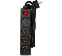 CHACON Bloc multiprise avec interrupteur 4 prises 16A 1 5m noir