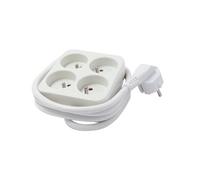 Chacon Bloc Multiprise Carré 4 Prises 16A 3M Blanc - Cha48071 Blanc G