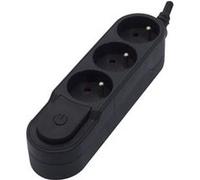 Multiprise Design 3x16 ou 5x16A - Blanc ou Noir - Chacon (Noir, 3x16)