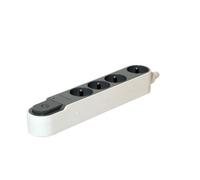 Multiprise Design parafoudre 4x16A 3m - Gris - Chacon