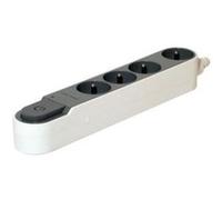 Multiprise Design parafoudre 4x16A 3m - Gris - Chacon