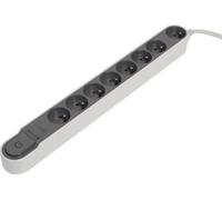 CHACON Bloc multiprise parafoudre avec interrupteur 8 prises 16A 1,5m gris