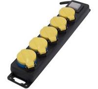 Bloc multiprise Schuko étanche 5x16A + Interrupteur - Chacon