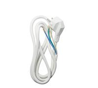 Chacon - Cordon H05VVF 3x1.5mm² - Noir ou Blanc - 1.5m ou 3m (Blanc, 1.5m)