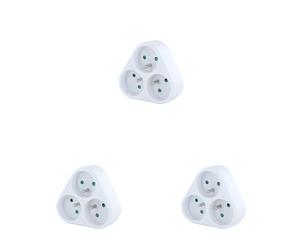 CHACON Domino 3x16A - Noir (Lot de 3)