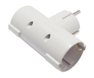 Chacon - Domino latéral Schuko 2x16A - Blanc Blanc