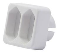 Chacon - Domino standard 2x2,5 A - Blanc Blanc