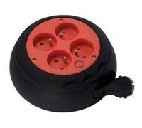 Chacon Enrouleur de câble HO5VV-F 4 prises 3G1,5 mm² 4 m