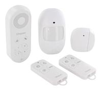 CHACON Kit Alarme sans Fil avec avertisseur Vocal 34034 Blanc