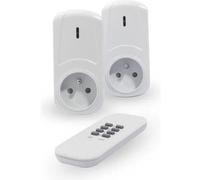 Chacon Kit de 2 prises télécommandées on/off avec télécommande Blanc G