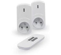 Chacon Kit de 2 prises télécommandées on/off avec télécommande Blanc G