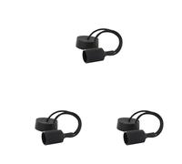 CHACON Kit de suspension en silicone - Noir (Lot de 3)