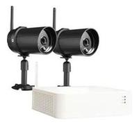 CHACON Kit enregistreur vidéosurveillance sans Fil IP + 2 Caméras (1TB Inclus)