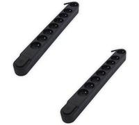 Chacon - Lot de 2 blocs multiprises 8x16A - interrupteur pied - 3500W - 5m - Noir