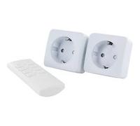 Chacon - Lot de 2 mini prises Schuko On/Off + 1 télécommande