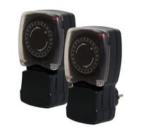 Lot de 2 Programmateurs extérieurs mécaniques étanches