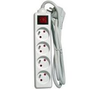 - Multiprise 4x16A + interrupteur - 3 m - blanc