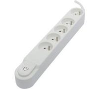 Multiprise 5 x16A - 1,5 m + Interrupteur - Blanc - Chacon