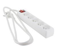 Chacon - Multiprise 5x16A + interrupteur - 1,5 m - blanc Blanc