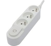 Chacon - Multiprise Design 3x16A + interrupteur et fiche plate