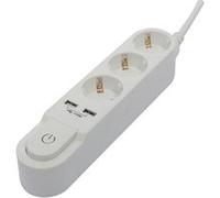 Chacon - Multiprise Design Schuko 3x16A - 3 m - blanc