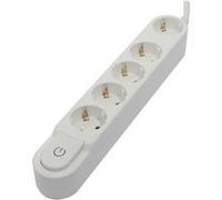Chacon - Multiprise Design Schuko 5x16A - 3 m - blanc Blanc