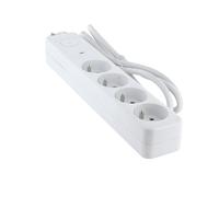 Chacon Multiprise parafoudre 4 x 16 A avec Cordon 1,5m Protection surtension fiche Plate -30% Plastique recyclé