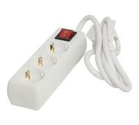 Chacon - Multiprise Schuko 3x16A + interrupteur 1,5m - blanc Blanc