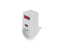 CHACON - Prise parafoudre 1x16A 3500W 250V - Blanc - on/Off