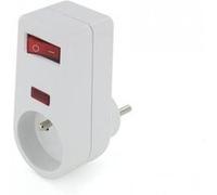 CHACON - Prise parafoudre 1x16A 3500W 250V - Blanc - on/Off