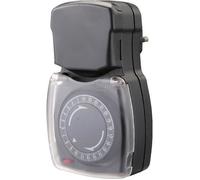 Programmateur mécanique étanche IP44-3500W - 48 cycles - Gris - Chacon