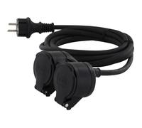 Chacon Prolongateur HO5RR-F 3 x1,5mm2- IP44 Dual-Head - 10m -