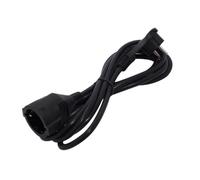 CHACON Prolongateur HO5VVF 3 x 1.5 mm²- 3 m - Avec fiche plate - Noir