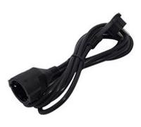 Prolongateur Schuko fiche Plate - 3m - Blanc ou Noir - Chacon (Noir)