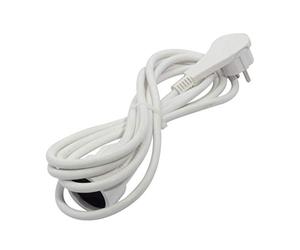 Chacon Prolongateur HO5VVF 3 x 1,5mm2-3 m - blanc - avec fiche plate schuko
