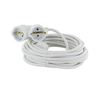 CHACON Prolongateur HO5VVF 3G1,5-3m Dual Head Blanc - SCH