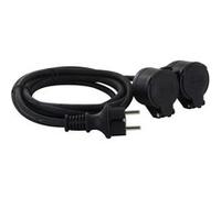 Chacon - Prolongateur Schuko double tête 10m - IP44
