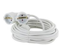 CHACON Prolongateur HO5VVF 3G1,5-3m Dual Head Blanc - SCH