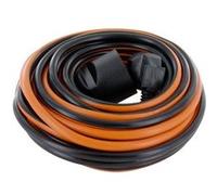 Rallonge Double Couleur Noir/Orange H05VV-F 3G1,5-20 m Schuko