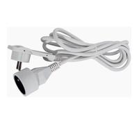 CHACON Rallonge électrique 3m avec fiche plate blanc