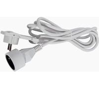 CHACON Rallonge électrique 3m avec fiche plate blanc