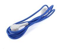 CHACON Rallonge Textile Bleu - avec fiche Plate Blanche - 3m