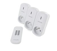 Chacon Set de 3 prises télécommandées intérieures 3680W -30 m- blanc