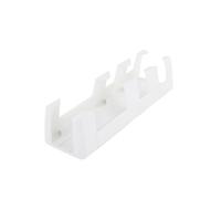 Chacon – Support mural pour multiprise – Prêt à poser – 3 prises – Plastique blanc