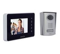 Chacon Vidéophone filaire écran couleur 4,3'' IP44 Noir